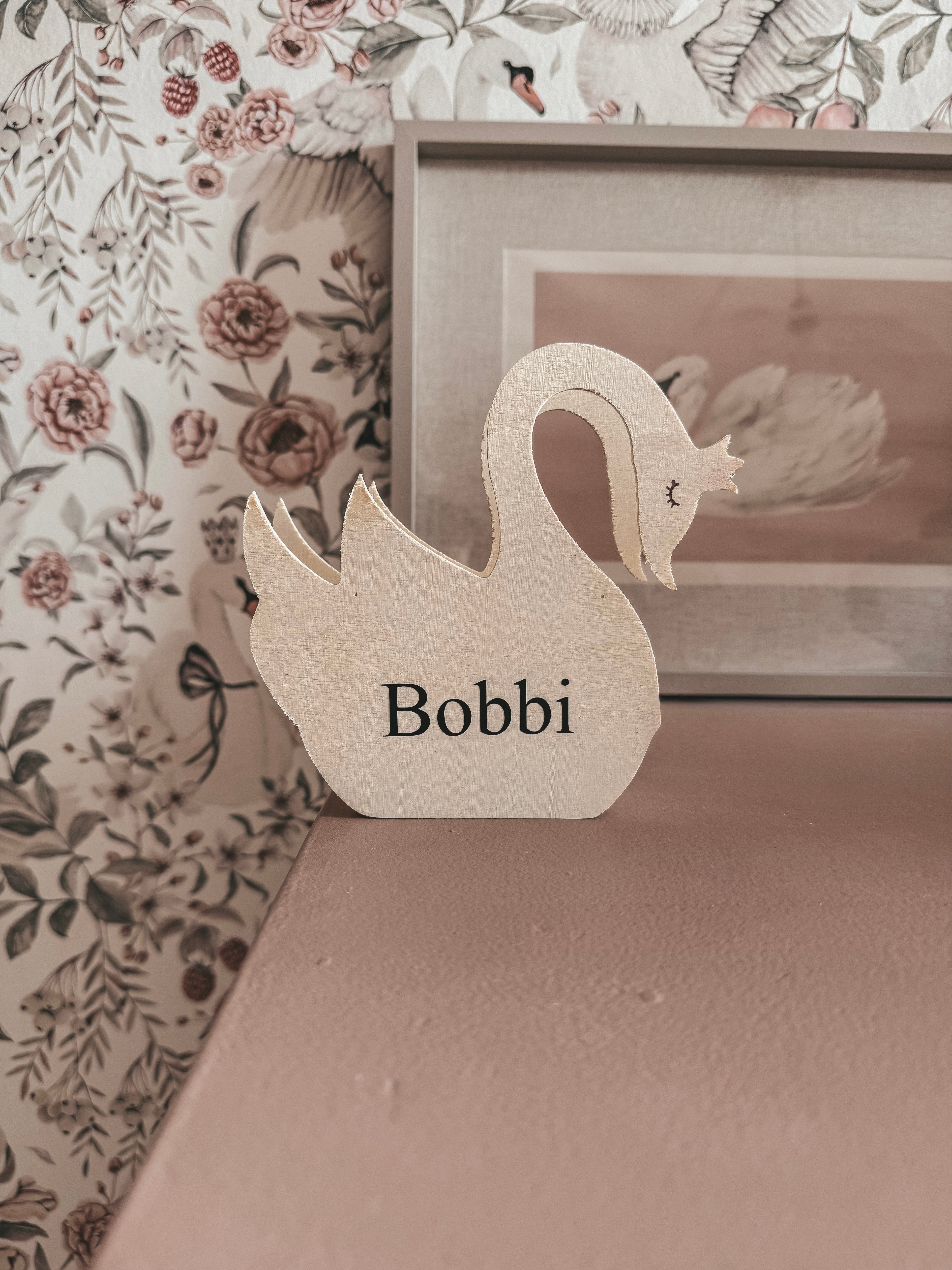 HOUTEN SPAARPOT ZWAAN